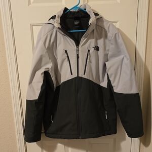 The North Face Two-Tone Jacket in Light Gray and Dark Gray